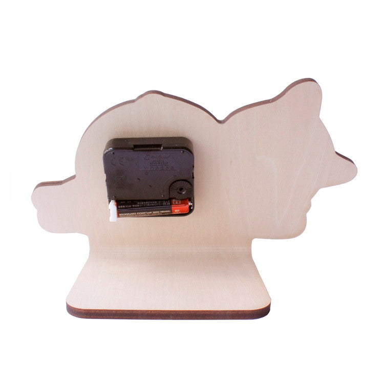 【5%OFF】置き時計 木製 日本製 ねこ おしゃれ かわいい stand clock -CATS- スタンド型キャッツクロック 時計 アナログ 小型 猫