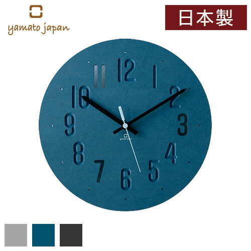 時計 壁掛け 掛け時計 マット調 MAT CLOCK 木製 日本製 おしゃれ インテリア モダン シンプル 北欧 国産 ヤマトジャパン yamatojapan
