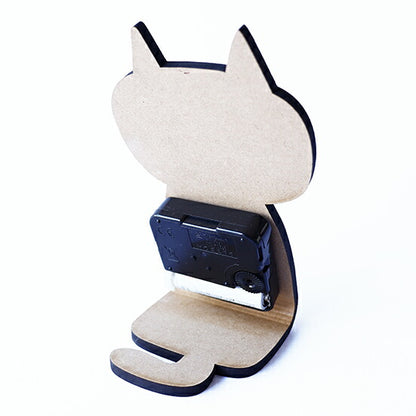 時計 置き時計 卓上時計 ねこ chara CAT キャラキャッツ 木製 日本製 北欧 アナログ時計 卓上 小さい アナログ 猫 ネコ キャット 国産 ヤマトジャパン yamatojapan