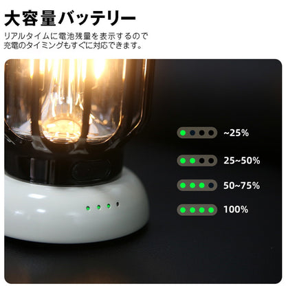 タンシャンゼ ランタン LED 充電式 レトロレイルロードランタン 小型 コンパクト 防災 屋外 おしゃれ かわいい 持ち運び アウトドア キャンプ 夜釣り 登山 キャンプ用品 カラー(代引不可)