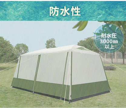 TANXIANZHE タンジャンゼ テント 大型 ワンタッチ式 約330×320×185cm ツールームテント 4人用 6人用 8人用 10人用 耐水 遮熱 UVカット シェルター 2層構造(代引不可)