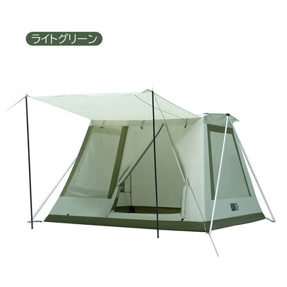 【2年保証】ロッジテント おしゃれ キャンプテント キャンプ ファミリー アウトドア テント 通気性 紫外線防止 コンパクト 収納 3人 4人 防風 防水 uv加工 2022 BBQ(代引不可)