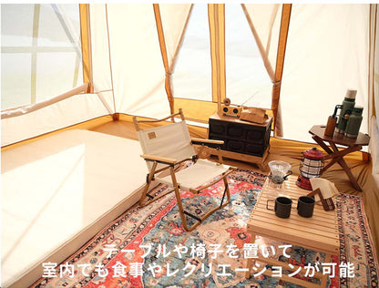 探検者 キャビンテント大型 ファミリー向け タンケンシャ キャンプ アウトドア 日よけ サンシェード ファミリー おしゃれ 折りたたみ 簡易テント 簡単 軽量 おうちキャンプ A型(代引不可)