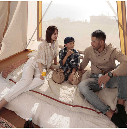 探検者 キャビンテント大型 ファミリー向け タンケンシャ キャンプ アウトドア 日よけ サンシェード ファミリー おしゃれ 折りたたみ 簡易テント 簡単 軽量 おうちキャンプ T型(代引不可)