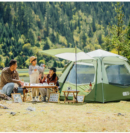TANXIANZHE タンジャンゼ ワンタッチテント サンシェードテント 4人用 5人用 テント ワンタッチ おしゃれ ドームテント 折りたたみ 簡易テント 海 ベランピング(代引不可)