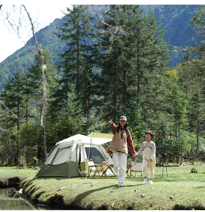 TANXIANZHE タンジャンゼ ワンタッチテント サンシェードテント 4人用 5人用 テント ワンタッチ おしゃれ ドームテント 折りたたみ 簡易テント 海 ベランピング(代引不可)