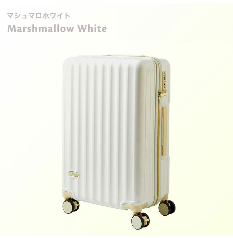 スーツケース Lサイズ カップホルダー付き ストッパーキャスター付き 軽量 かわいい キャリーケース おしゃれ キャリーバッグ 旅行かばん TSAロック(代引不可)