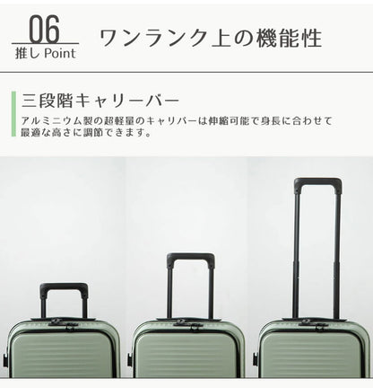フロントオープン スーツケース 機内持ち込み sサイズ 軽量 かわいい キャリーケース おしゃれ 可愛い キャリーバッグ 旅行かばん TSAロック ファスナータイプ 1泊~2泊(代引不可)