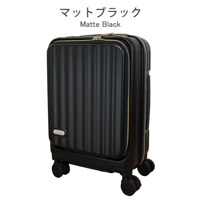 フロントオープン スーツケース mサイズ キャリーケース 軽量 キャリーバッグ 前開き USBポート付き 充電できる SNS おすすめ バズった 母の日 トランクケース ストッパー付き 多機能 頑丈(代引不可)
