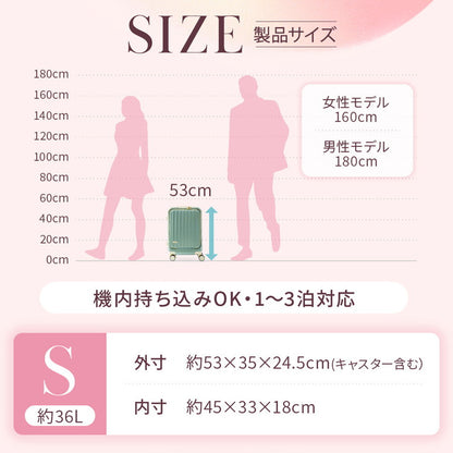 フロントオープン 前開き スーツケース USBポート付き 充電 ストッパー付き 機内持ち込み sサイズ 多機能 軽量 かわいい s キャリーケース キャリーバッグ おしゃれ TSAロック 海外旅行 国内旅行(代引不可)