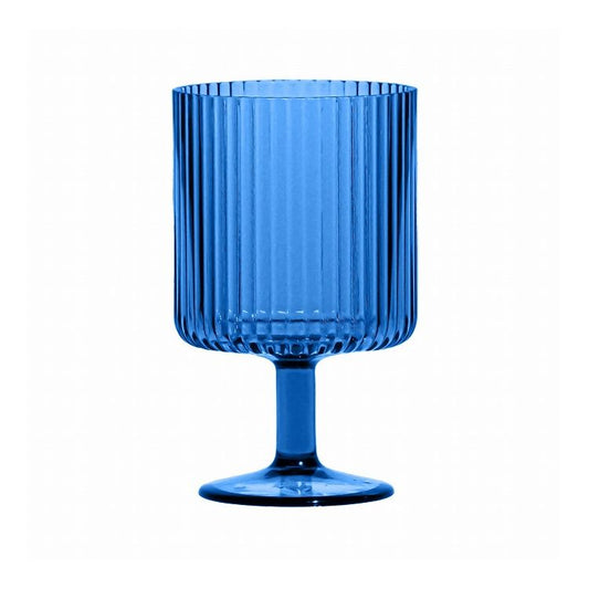 メサ スタッキングゴブレットグラス 440ml コバルトブルー 樹脂製 ターホン TarHong コップ 440ml 割れないグラス プラスチック おしゃれ タンブラー 電子レンジ不可 食洗機対応(代引不可)