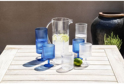 メサ ジャンボグラス 650ml コバルトブルー DK24088485 ABODE Homeware GPPS(ポリスチレン樹脂) 8.3×8.3×16cm 651ml 0~80℃ 食洗機対応 軽量(代引不可)