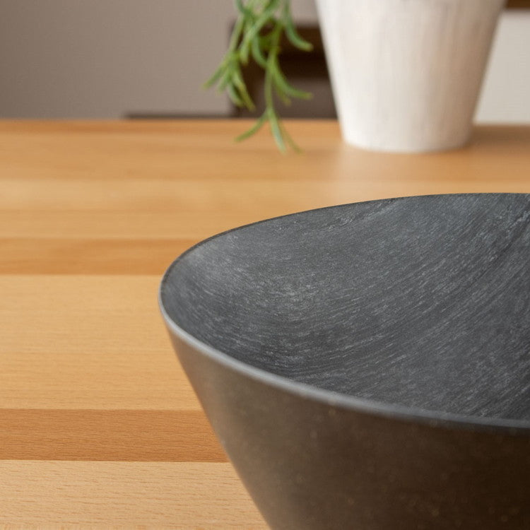 planta 木目調 ローボウル 19cm ブラック ターホン TarHong メラミン食器 19cm 割れにくい おしゃれ 食洗機対応 ボウル お皿 深皿 エコ 可愛い 電子レンジ不可 食洗機対応(代引不可)