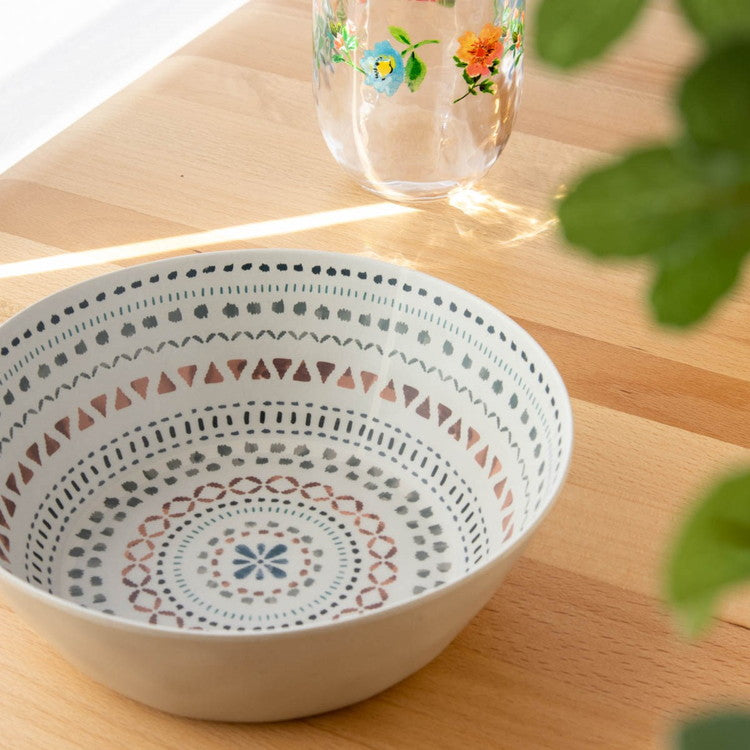planta マンダラ ローボウル 19cm ターホン TarHong メラミン食器 19cm 割れにくい おしゃれ 食洗機対応 ボウル お皿 深皿 エコ 可愛い 電子レンジ不可 食洗機対応(代引不可)