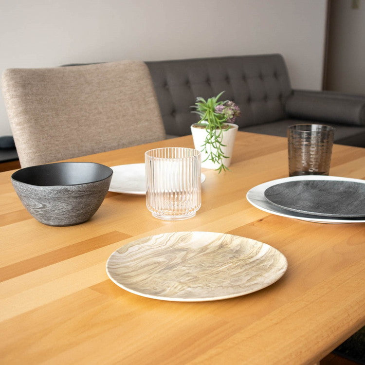 planta 木目調 ディナープレート 27cm デザートウッド ターホン TarHong メラミン食器 27cm 割れにくい バンブー おしゃれ 食洗機対応 プレート お皿 エコ ワンプレート 大皿 電子レンジ不可(代引不可)