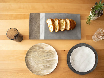 planta 木目調 サラダプレート 22cm デザートウッド ターホン TarHong メラミン食器 22cm 割れにくい バンブー おしゃれ 食洗機対応 プレート お皿 ワンプレート エコ 電子レンジ不可 食洗機対応(代引不可)