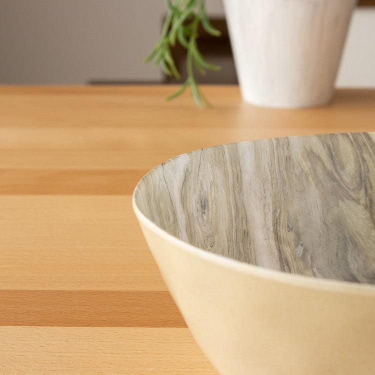 planta 木目調 ローボウル 19cm デザートウッド ターホン TarHong メラミン食器 19cm 割れにくい おしゃれ 食洗機対応 ボウル お皿 深皿 エコ 可愛い 電子レンジ不可 食洗機対応(代引不可)