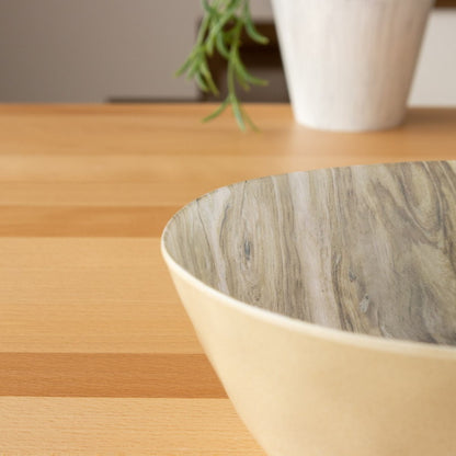 planta 木目調 ローボウル 19cm デザートウッド ターホン TarHong メラミン食器 19cm 割れにくい おしゃれ 食洗機対応 ボウル お皿 深皿 エコ 可愛い 電子レンジ不可 食洗機対応(代引不可)