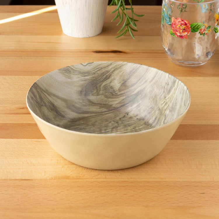 planta 木目調 ローボウル 19cm デザートウッド ターホン TarHong メラミン食器 19cm 割れにくい おしゃれ 食洗機対応 ボウル お皿 深皿 エコ 可愛い 電子レンジ不可 食洗機対応(代引不可)