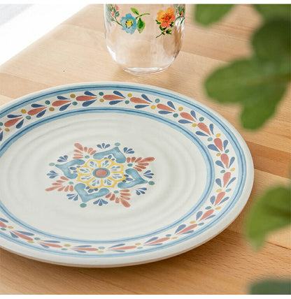 ラシーナメダリオン 7点セット メラミン食器 割れにくい おしゃれ 食洗機対応 ボウル お皿 深皿 可愛い 電子レンジ不可 食洗機対応 食器セット プレート(代引不可)