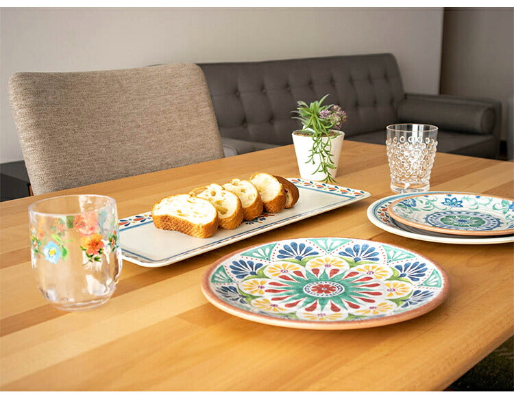 ラシーナメダリオン 13点セット メラミン食器 割れにくい おしゃれ 食洗機対応 ボウル お皿 深皿 可愛い 電子レンジ不可 食洗機対応 食器セット プレート(代引不可)