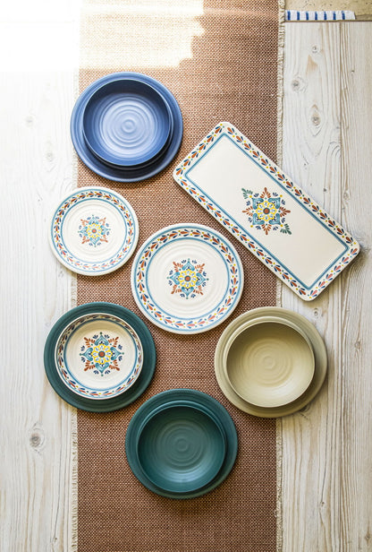 planta ラシーナメダリオン サラダプレート 22cm ターホン TarHong メラミン食器 22cm 割れにくい バンブー おしゃれ 食洗機対応 プレート お皿 ワンプレート エコ 電子レンジ不可 食洗機対応(代引不可)