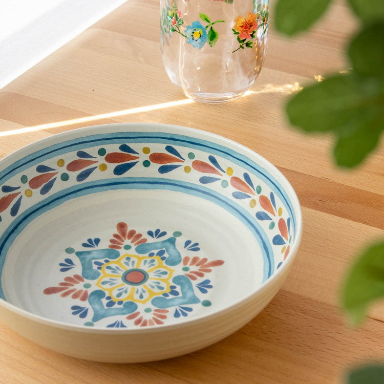 planta ラシーナメダリオン ローボウル 20cm ターホン TarHong メラミン食器 20cm 割れにくい おしゃれ 食洗機対応 ボウル お皿 深皿 エコ 可愛い 電子レンジ不可 食洗機対応(代引不可)