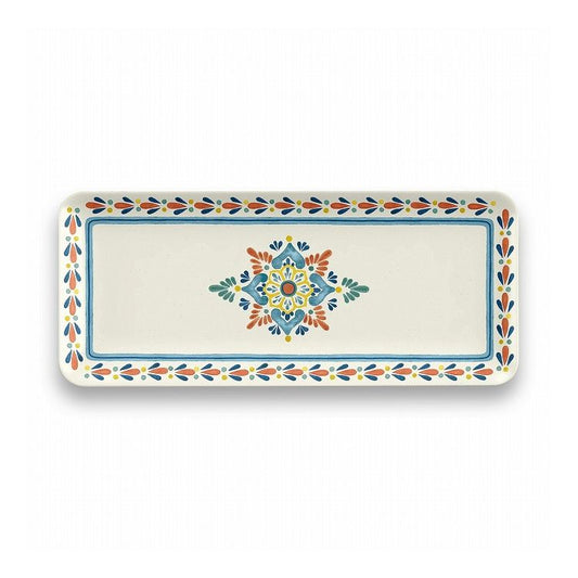 merge ラシーナメダリオン 長角トレイ 45cm ターホン TarHong トレー 45cm プレート トレイ お盆 メラミン食器 割れにくい おしゃれ 食洗機対応 パーティー 大皿 エコ 可愛い 電子レンジ不可(代引不可)