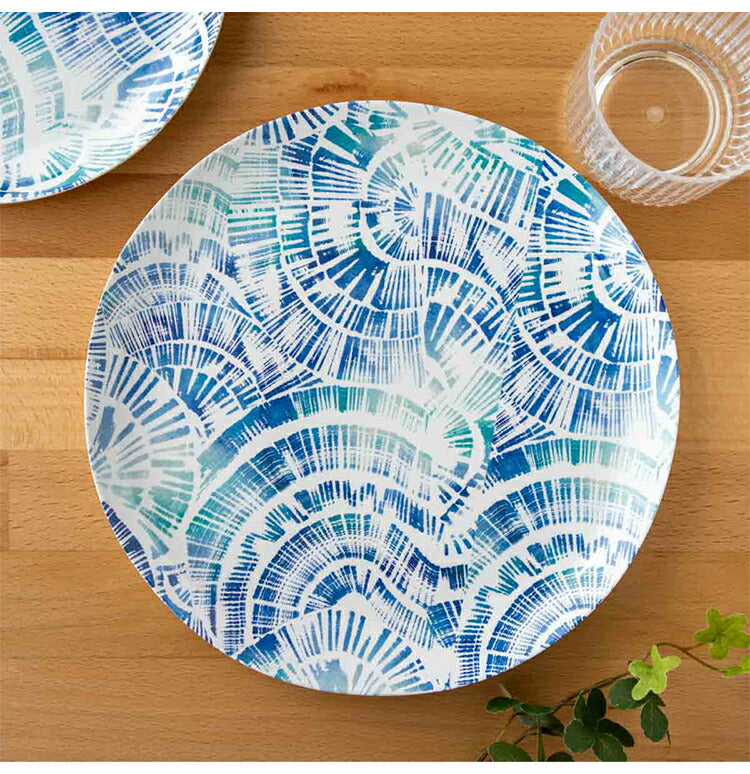 コースタルスカロップ 7点セット メラミン食器 割れにくい おしゃれ 食洗機対応 ボウル お皿 深皿 可愛い 電子レンジ不可 食洗機対応 食器セット プレート(代引不可)