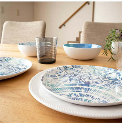 コースタルスカロップ 7点セット メラミン食器 割れにくい おしゃれ 食洗機対応 ボウル お皿 深皿 可愛い 電子レンジ不可 食洗機対応 食器セット プレート(代引不可)