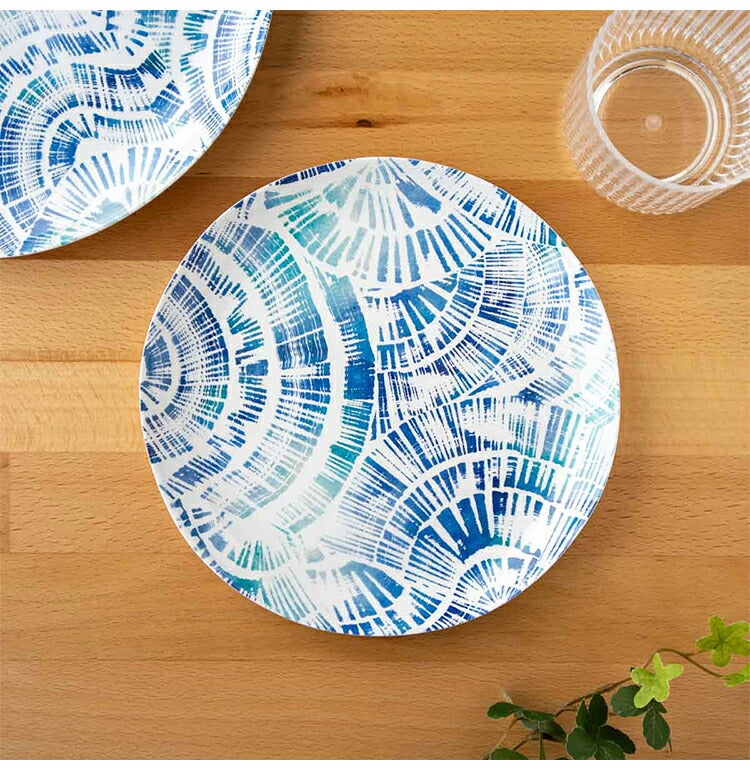 コースタルスカロップ 9点セット メラミン食器 割れにくい おしゃれ 食洗機対応 ボウル お皿 深皿 可愛い 電子レンジ不可 食洗機対応 食器セット プレート(代引不可)