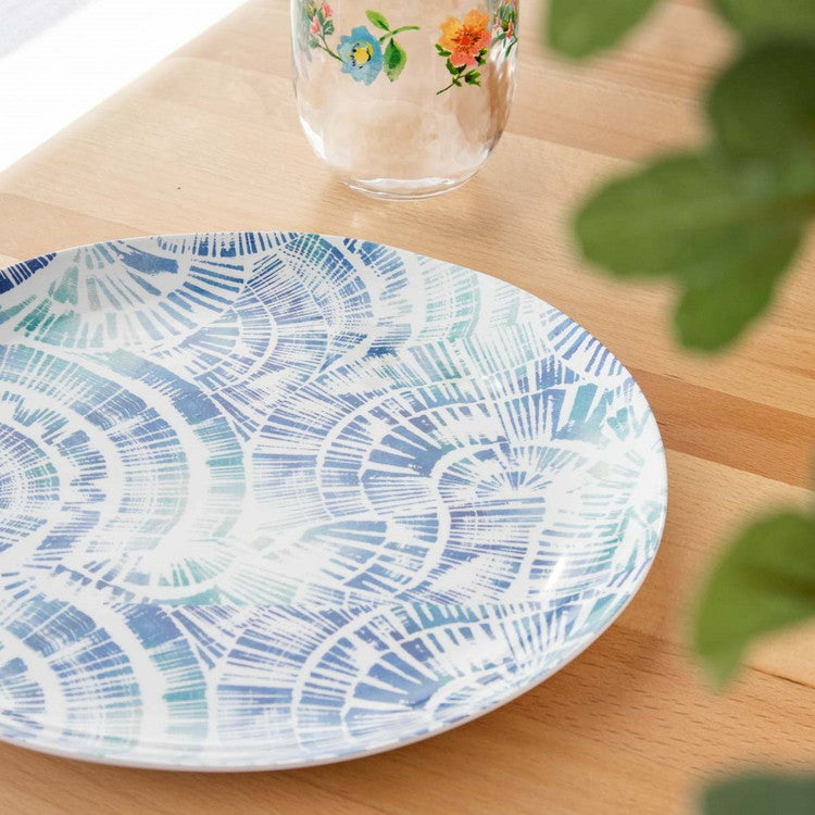 コースタルスカロップ サラダプレート 22cm ターホン TarHong メラミン食器 22cm 割れにくい おしゃれ 食洗機対応 プレート お皿 ワンプレート 可愛い 電子レンジ不可 食洗機対応(代引不可)