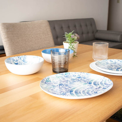 コースタルスカロップ ボウル 18cm ターホン TarHong メラミン食器 18cm 割れにくい おしゃれ 食洗機対応 ボウル お皿 深皿 可愛い 電子レンジ不可 食洗機対応(代引不可)