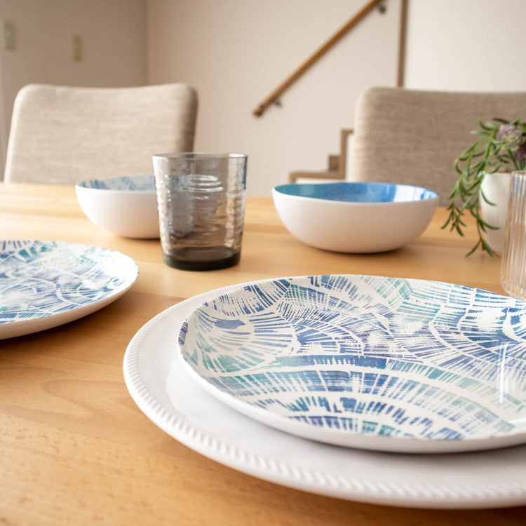 コースタルスカロップ ボウル 18cm ターホン TarHong メラミン食器 18cm 割れにくい おしゃれ 食洗機対応 ボウル お皿 深皿 可愛い 電子レンジ不可 食洗機対応(代引不可)