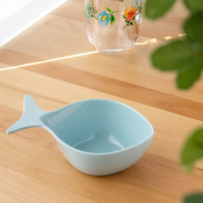 コースタルスカロップ フィッシュ型 ディップボウル 16cm アクア ターホン TarHong メラミン食器 16cm 割れにくい おしゃれ 食洗機対応 ボウル お皿 深皿 可愛い 電子レンジ不可 食洗機対応(代引不可)
