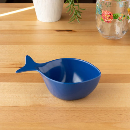 コースタルスカロップ フィッシュ型 ディップボウル 16cm ネイビー ターホン TarHong メラミン食器 16cm 割れにくい おしゃれ 食洗機対応 ボウル お皿 深皿 可愛い 電子レンジ不可 食洗機対応(代引不可)