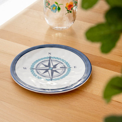 ノーティカルアンカー アペタイザープレートアソート (4枚セット) 17cm ターホン TarHong メラミン食器 17cm 割れにくい おしゃれ 食洗機対応 プレート お皿 ワンプレート 可愛い 4枚セット(代引不可)