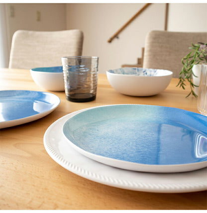 オセアニックオンブル 12点セット メラミン食器 割れにくい おしゃれ 食洗機対応 ボウル お皿 深皿 可愛い 電子レンジ不可 食洗機対応 食器セット プレート(代引不可)