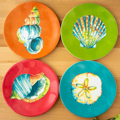 サンドバーブライト アペタイザープレートアソート(4枚セット) 17cm ターホン TarHong メラミン食器 17cm 割れにくい おしゃれ 食洗機対応 プレート お皿 ワンプレート 可愛い 4枚セット(代引不可)