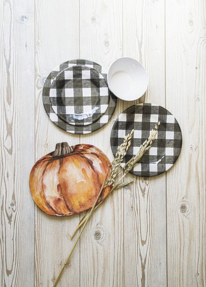 ヴィンテージ バッファローチェック ディナープレート 27cm ブラック ターホン TarHong メラミン食器 27cm 割れにくい おしゃれ 食洗機対応 プレート お皿 ワンプレート 大皿 可愛い(代引不可)