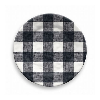 ヴィンテージ バッファローチェック サラダプレート 22cm ブラック ターホン TarHong メラミン食器 22cm 割れにくい おしゃれ 食洗機対応 プレート お皿 ワンプレート 可愛い(代引不可)