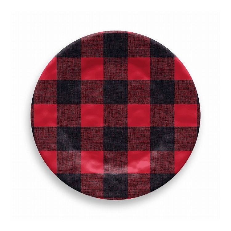 ヴィンテージ バッファローチェック サラダプレート 22cm レッド ターホン TarHong メラミン食器 22cm 割れにくい おしゃれ 食洗機対応 プレート お皿 ワンプレート 可愛い 電子レンジ不可 食洗機対応(代引不可)