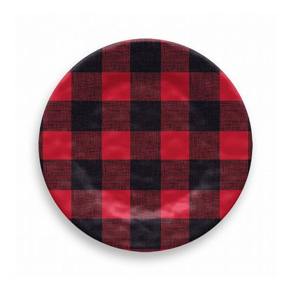 ヴィンテージ バッファローチェック サラダプレート 22cm レッド ターホン TarHong メラミン食器 22cm 割れにくい おしゃれ 食洗機対応 プレート お皿 ワンプレート 可愛い 電子レンジ不可 食洗機対応(代引不可)