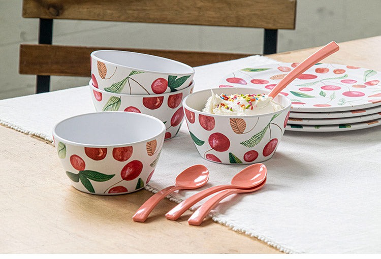 ベリーズ&チェリーズ 13点セット メラミン食器 割れにくい おしゃれ 食洗機対応 ボウル お皿 深皿 可愛い 電子レンジ不可 食洗機対応 食器セット プレート(代引不可)