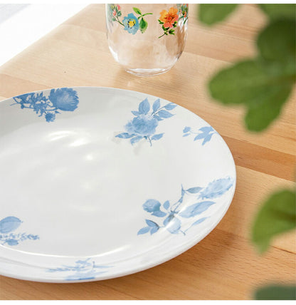 コテージブルーフローラル 9点セット メラミン食器 割れにくい おしゃれ 食洗機対応 ボウル お皿 深皿 可愛い 電子レンジ不可 食洗機対応 食器セット プレート(代引不可)