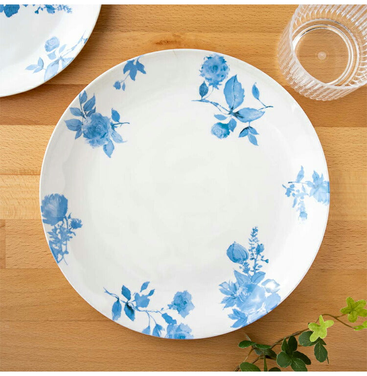コテージブルーフローラル 17点セット メラミン食器 割れにくい おしゃれ 食洗機対応 ボウル お皿 深皿 可愛い 電子レンジ不可 食洗機対応 食器セット プレート(代引不可)