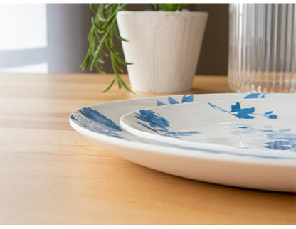 コテージブルーフローラル 10点セット メラミン食器 割れにくい おしゃれ 食洗機対応 ボウル お皿 深皿 可愛い 電子レンジ不可 食洗機対応 食器セット プレート(代引不可)