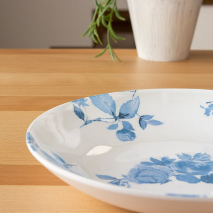 コテージブルーフローラル ローボウル 22cm ターホン TarHong メラミン食器 23cm 割れにくい おしゃれ 食洗機対応 ボウル お皿 深皿 可愛い 電子レンジ不可 食洗機対応(代引不可)