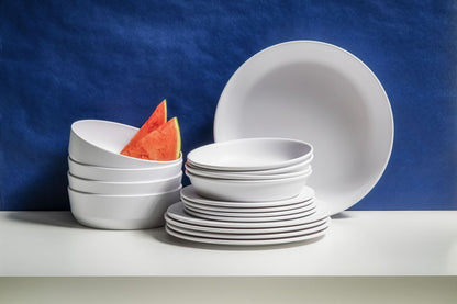 エッジマットホワイト サーブボウル 30cm ターホン TarHong メラミン食器 30cm 割れにくい おしゃれ 食洗機対応 ボウル お皿 深皿 可愛い 電子レンジ不可 食洗機対応(代引不可)