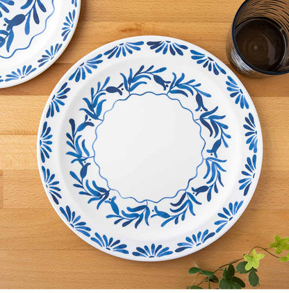 アズール 8点セット メラミン食器 割れにくい おしゃれ 食洗機対応 ボウル お皿 深皿 可愛い 電子レンジ不可 食洗機対応 食器セット プレート(代引不可)